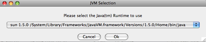 MySQL Enterprise Monitor: Installing
              Monitor on OS X: Java Selection