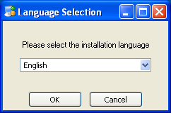 MySQL Enterprise Monitor: Installing
              Agent on Windows: Language Selection